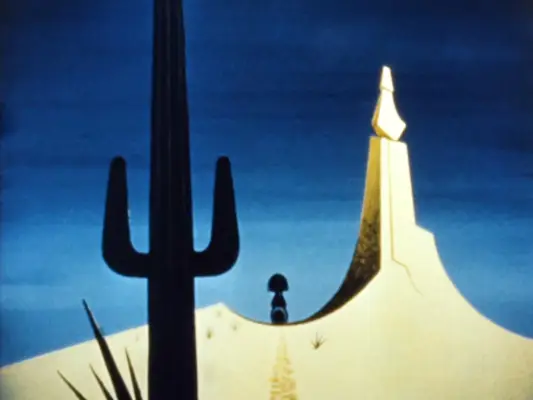 Hank rides over the hill