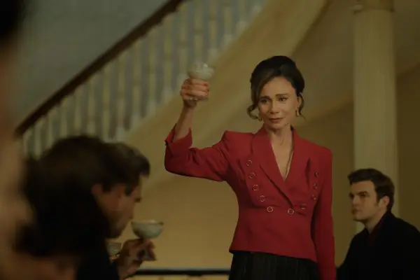 Lena Olin plays Eva Braun / The Colonel in Hunters