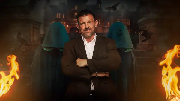 Andrew in the Traitors season 2, crossing his arms.