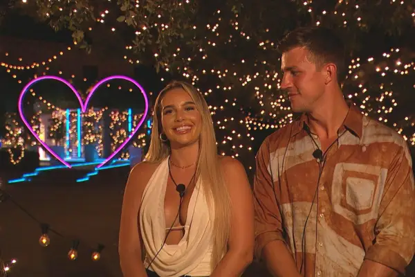 Ella Barnes and Mitchel Taylor were voted off Love Island