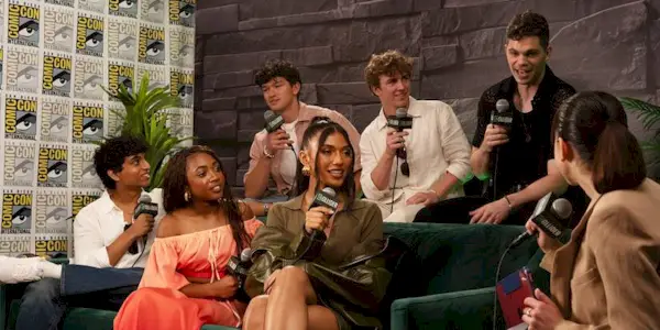 The Percy Jackson cast at SDCC 2025 for Season 2