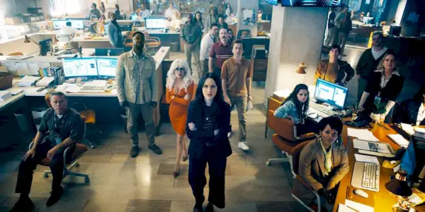Lois Lane and the team at the Daily Planet