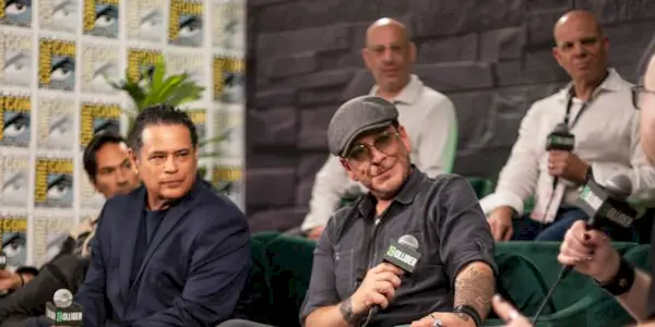 The team behind Aztec Batman at SDCC 2025