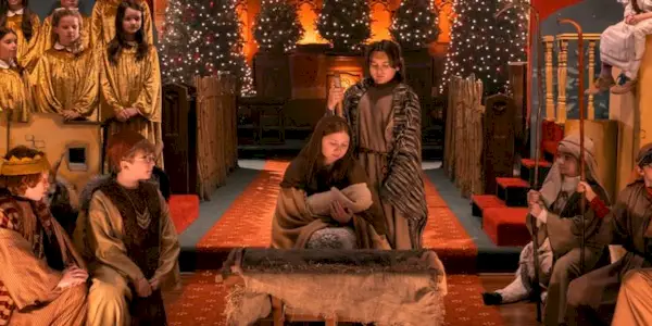 The Nativity scene in The Best Christmas Pageant Ever 