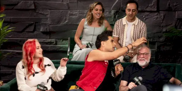 The cast and creator of Hazbin Hotel and Helluva Boss at SDCC 2025