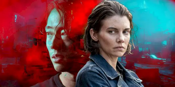 Steven Yeun and Lauren Cohan from The Walking Dead