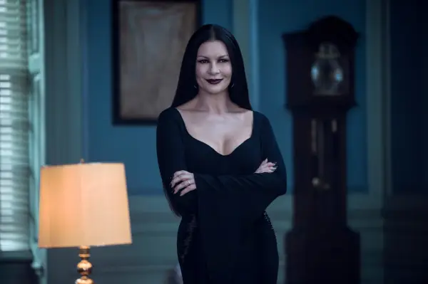 Catherine Zeta-Jones as Morticia Adams in episode 105 of Wednesday