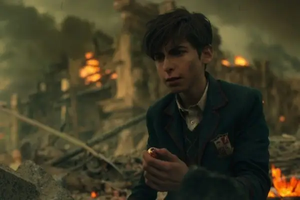 Aidan Gallagher plays Number Five on The Umbrella Academy on Netflix