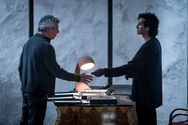 Eric Bogosian as Daniel Molloy and Assad Zaman as Rashid/Armand in Interview with the Vampire