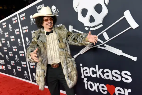 Eric André attends the U.S. premiere of Jackass Forever