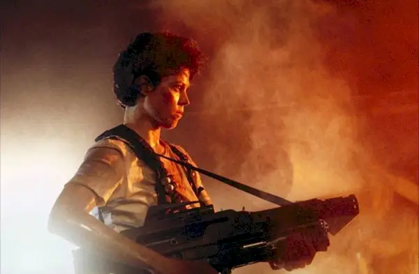 Sigourney Weaver as Ripley in Aliens