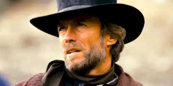 Preacher looking to the distance in Pale Rider