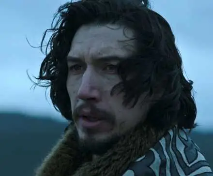 Adam Driver as Jacques Le Gris out in the cold in The Last Duel