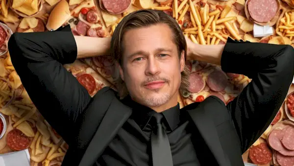 Vi fandt endelig ud af, hvorfor Brad Pitt altid spiser i film