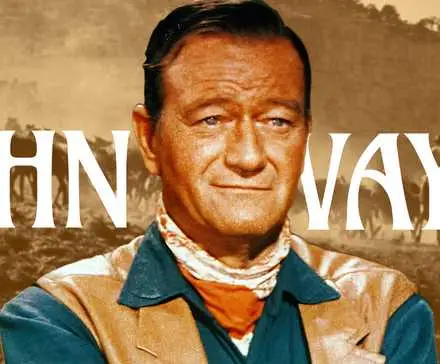 John Wanye in front of his name.