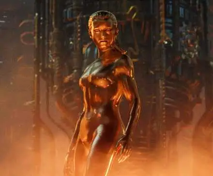 The Silver Surfer (Julia Garner) looking fierce in The Fantastic Four: First Steps