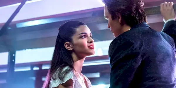 Rachel Zegler and Ansel Elgort in West Side Story