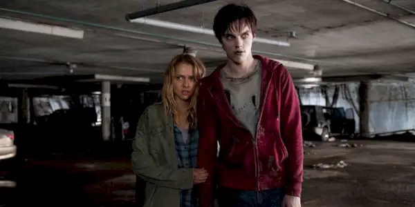 Teresa Palmer and Nicholas Hoult in Warm Bodies