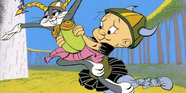 Bugs Bunny and Elmer Fudd in the classic 