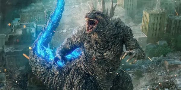 Godzilla wrecking havoc in 2023