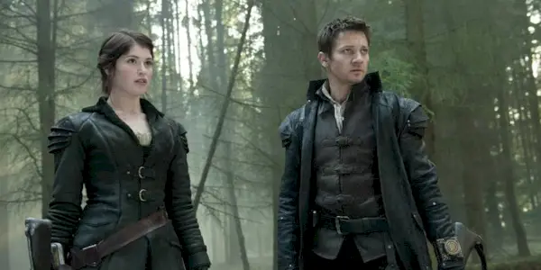 Jeremy Renner and Gemma Arterton in 