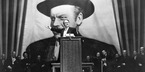 Orson Welles as Charles Foster Kane in Citizen Kane