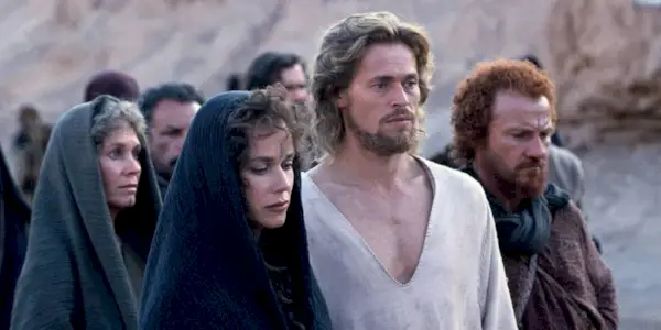 Barbara Hershey, Willem Dafoe, and Harvey Keitel in The Last Temptation of Christ