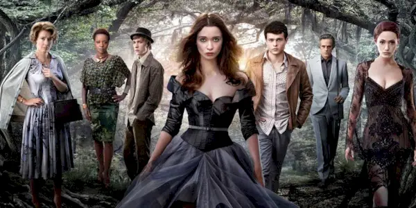 The cast of Beautiful Creatures in a character collage for the poster
