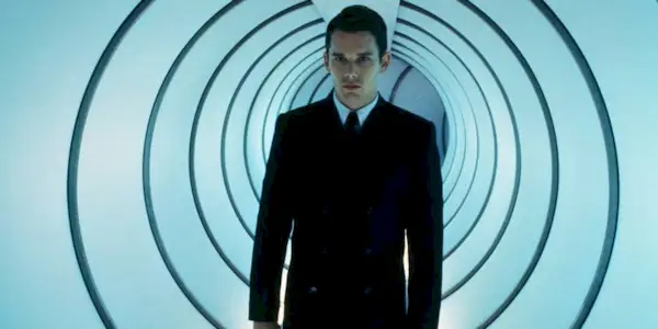 Vincent Freeman walking down a hall in Gattaca.