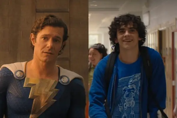 Jack Dylan Grazer and Adam Brody play Frederick _Freddy_ Freeman