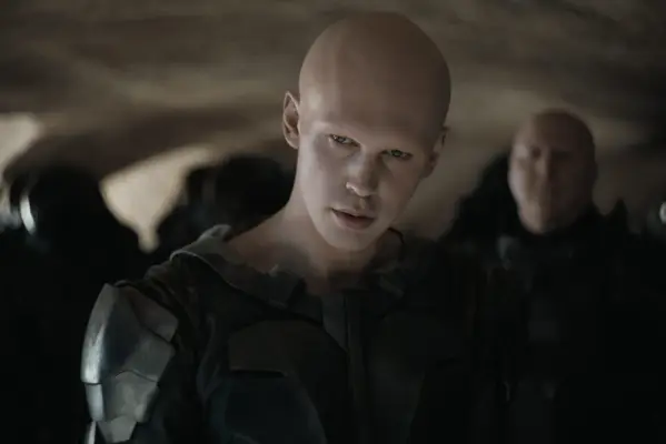 Austin Butler as Feyd-Rautha Harkonnen in Dune Part Two.