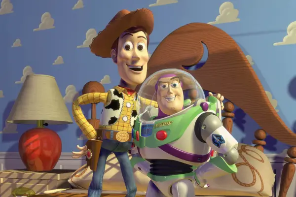 Woody and Buzz in Toy Story