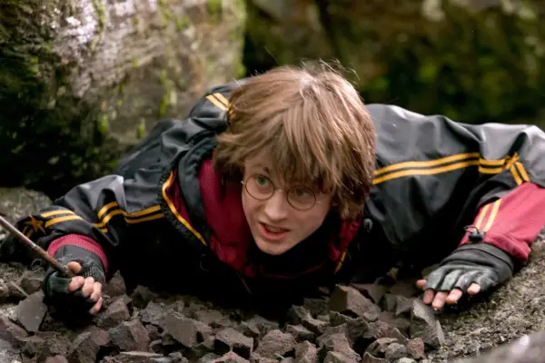 Daniel Radcliffe as Harry Potter in Harry Potter and the Goblet of Fire.