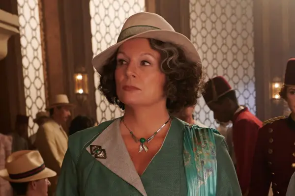 Jennifer Saunders as Marie Van Schuyler and Dawn French as Bowers in 20th Century Studios’ DEATH ON THE NILE, a mystery-thriller directed by Kenneth Branagh based on Agatha Christie’s 1937 novel. Photo by Rob Youngson. © 2020 Twentieth Century Fox Film Corporation. All Rights Reserved.