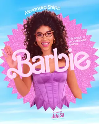 Alexandra Shipp as Writer Barbie in Barbie.
