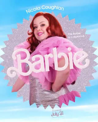 Nicola Coughlan as Diplomat Barbie for Barbie.