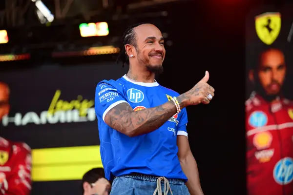 Lewis Hamilton at the Italian GP in September 2025