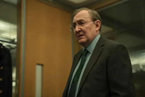 Dermot Crowley as Martin Schenk in Luther: The Fallen Sun.