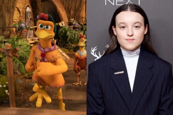 Bella Ramsey and Molly side by side