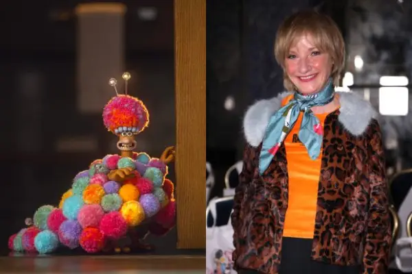 Jane Horrocks and Babs side by side