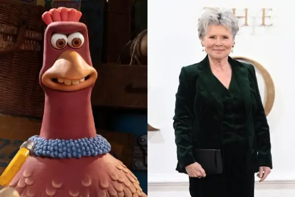 Imelda Staunton and Bunty side by side