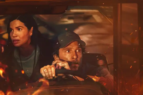 America Ferrera and Matthew McConaughey in The Lost Bus