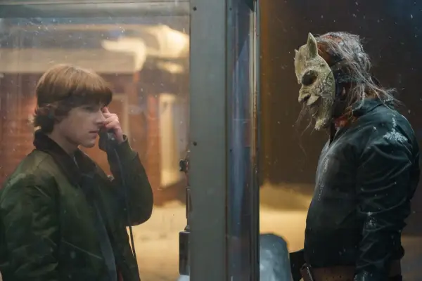 Mason Thames and Ethan Hawke in The Black Phone 2