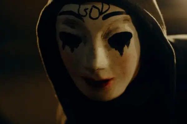 A masked Max Calder in The Purge TV series