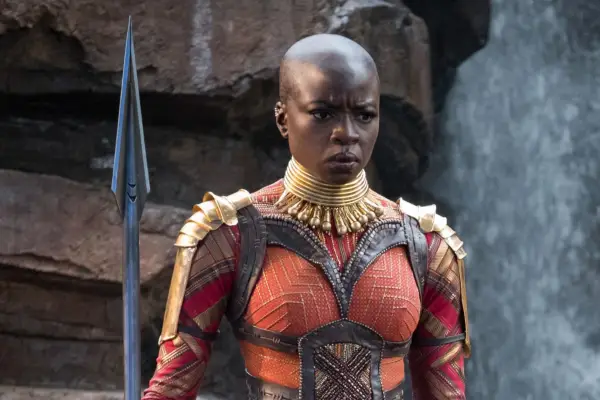 Danai Gurira as Okoye in Black Panther.