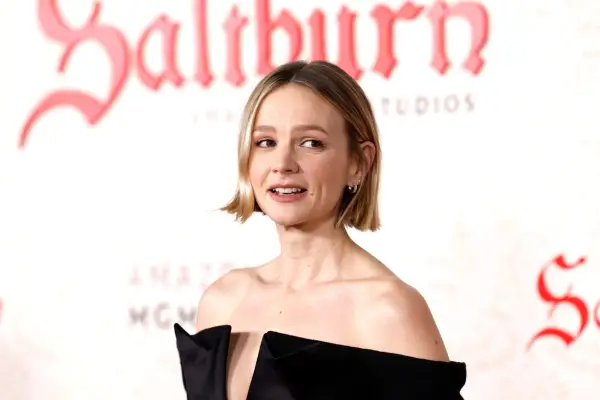 Carey Mulligan at the premier of Saltburn.