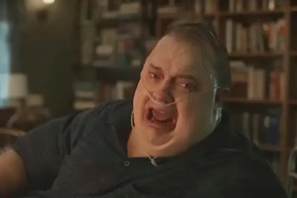 Brendan Fraser as Charlie in The Whale.