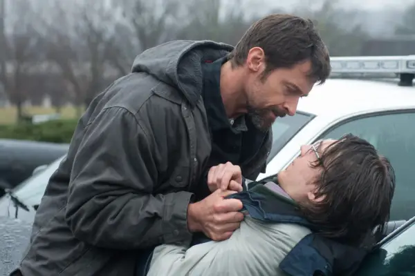 Hugh Jackman and Paul Dano in Prisoners.