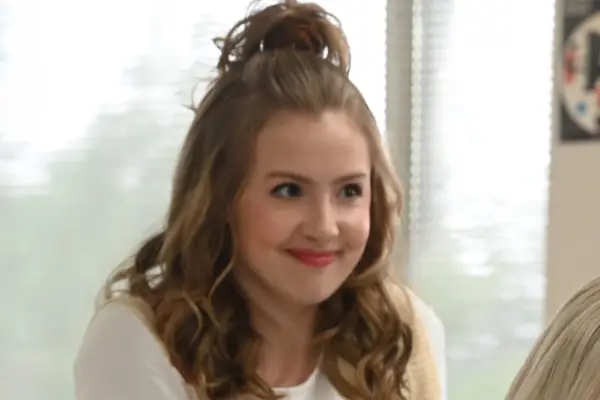 Bebe Wood plays Gretchen Wieners in Mean Girls