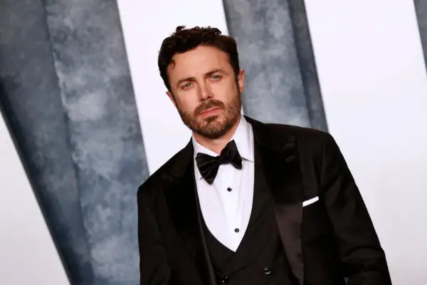 US actor Casey Affleck attends the Vanity Fair 95th Oscars Party at the The Wallis Annenberg Center for the Performing Arts in Beverly Hills, California on March 12, 2023.